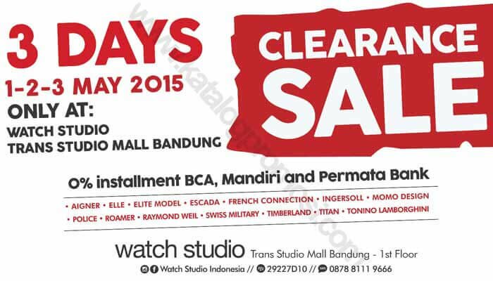 Trans Studio Mall Bandung Clearance Sale 1 Mei